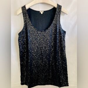 J. Crew lightweight relax fit mini-sequin tank